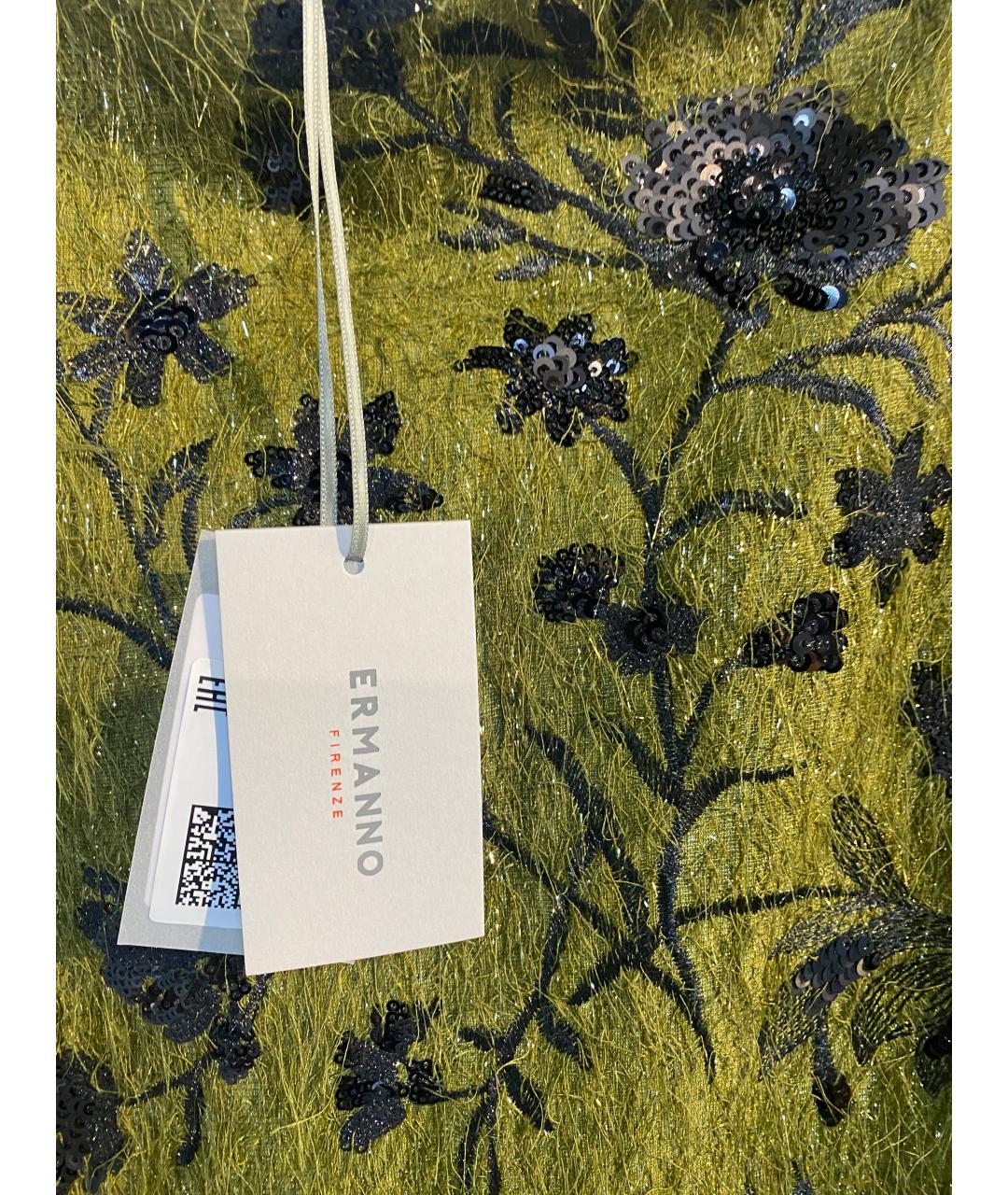 ERMANNO SCERVINO Зеленая вискозная юбка миди, фото 5