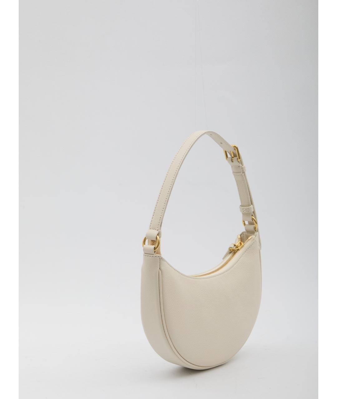 VALENTINO Белая кожаная сумка через плечо, фото 2