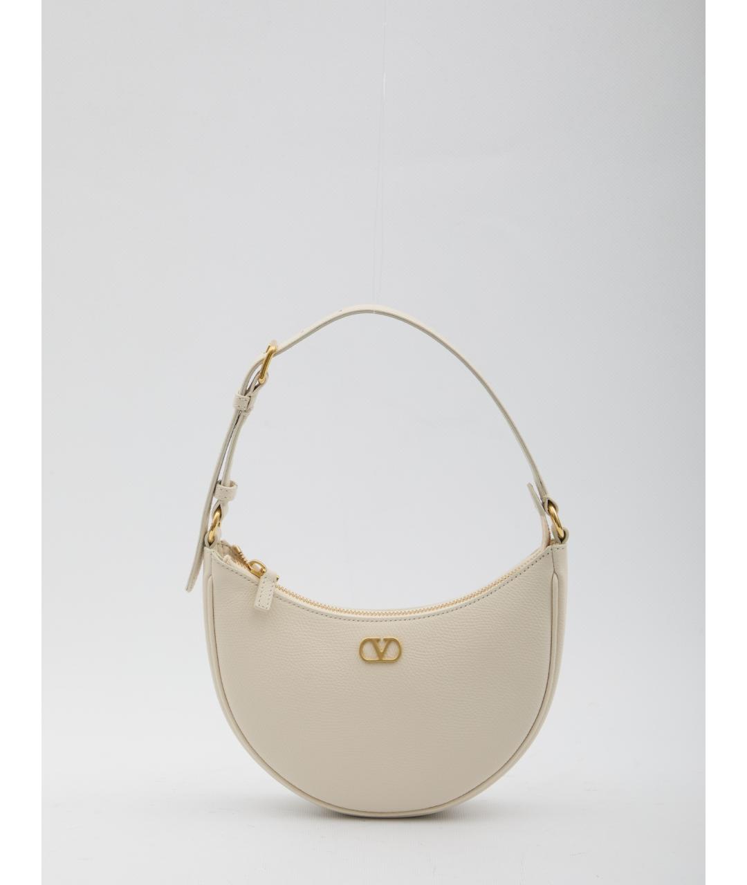 VALENTINO Белая кожаная сумка через плечо, фото 5