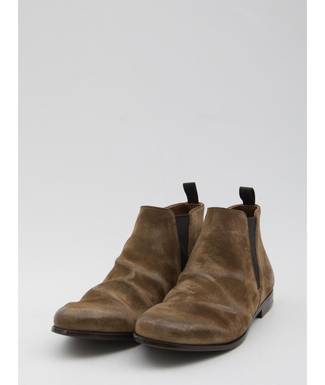 CHURCH'S Коричневые замшевые высокие ботинки, фото 2