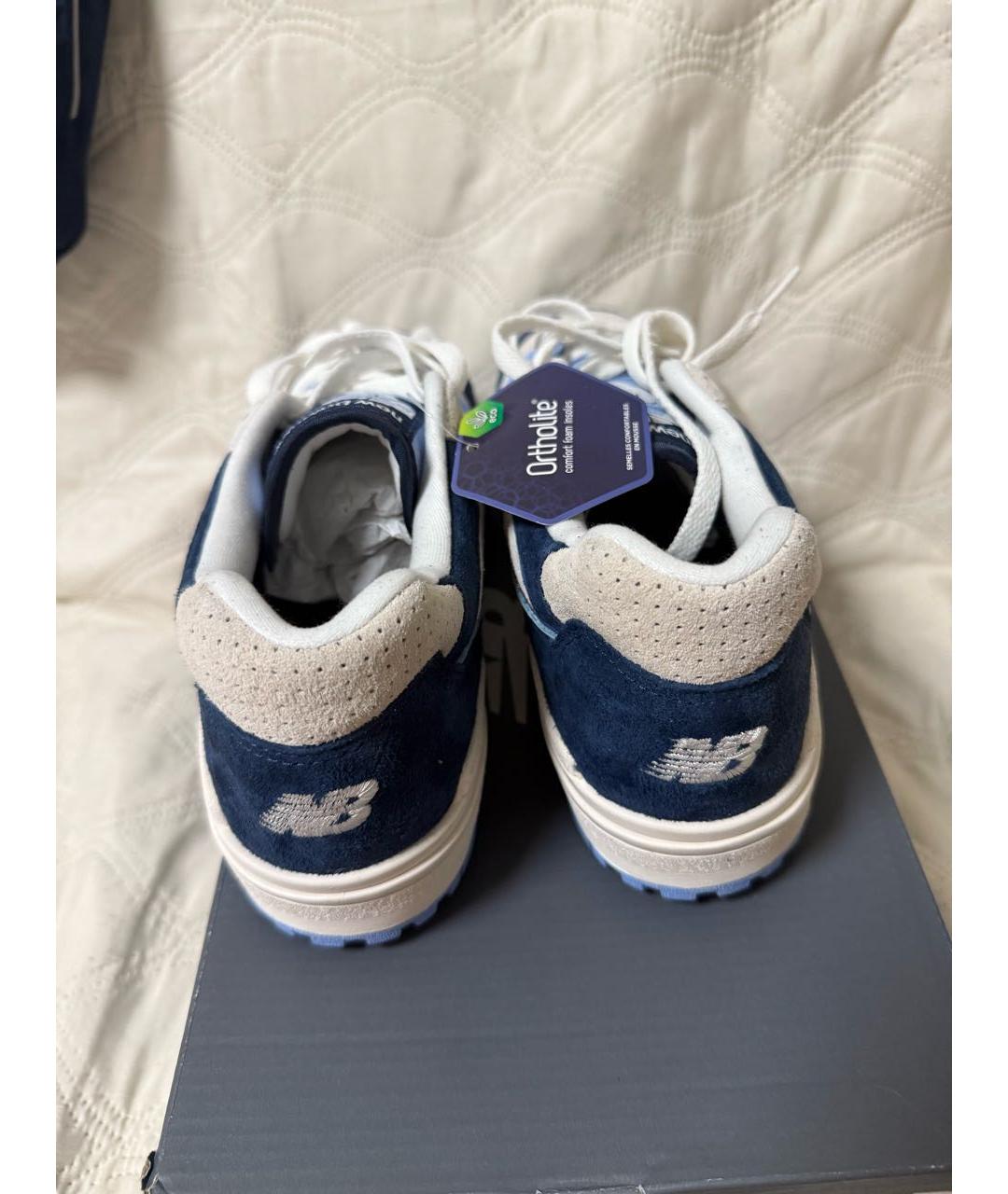 NEW BALANCE Голубые замшевые низкие кроссовки / кеды, фото 4