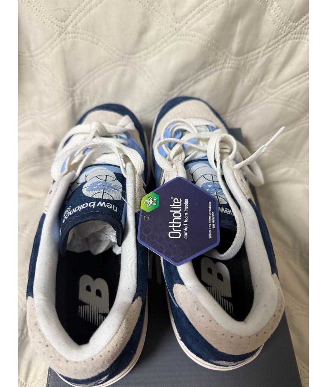 NEW BALANCE Голубые замшевые низкие кроссовки / кеды, фото 3