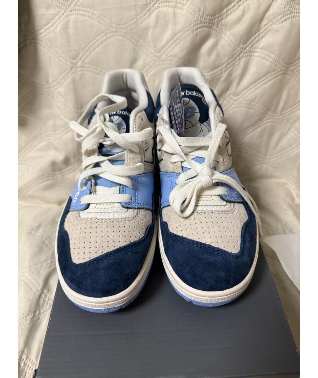 NEW BALANCE Голубые замшевые низкие кроссовки / кеды, фото 2