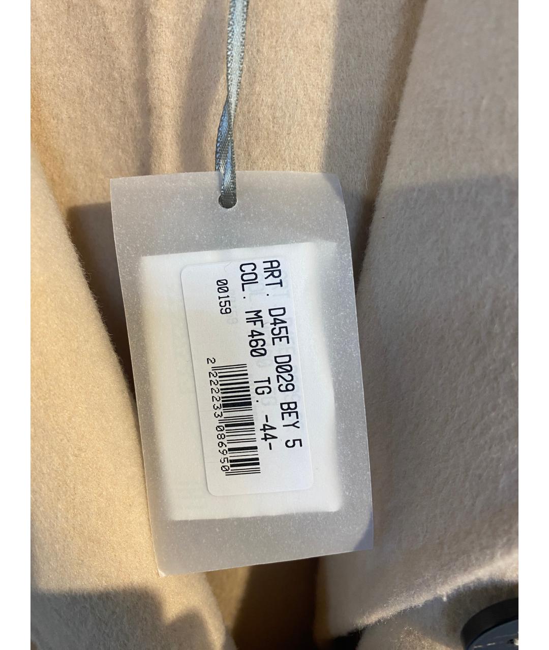 ERMANNO FIRENZE Бежевое шерстяное пальто, фото 3