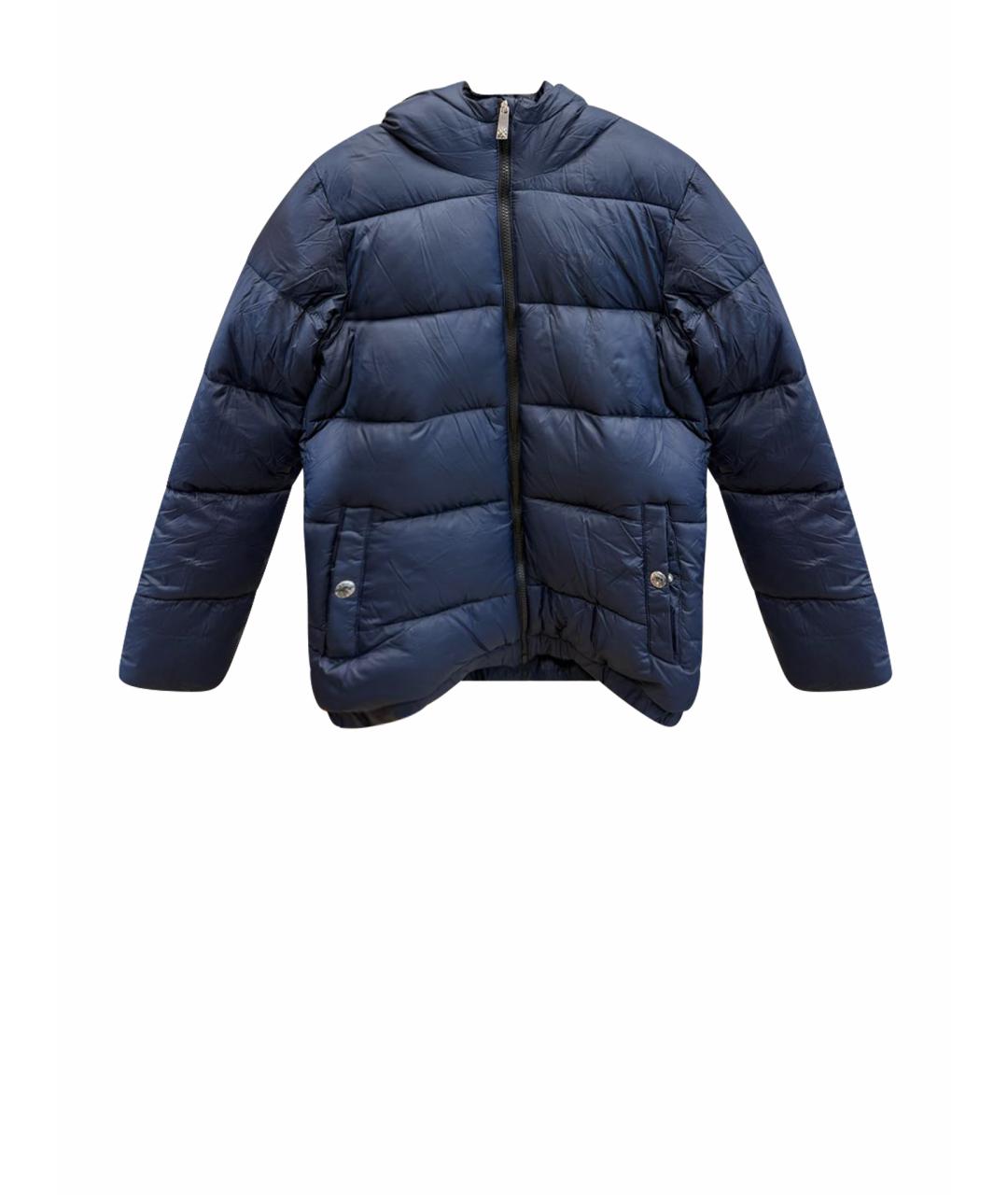 JOHN RICHMOND Темно-синий полиамидовый пуховик, фото 1