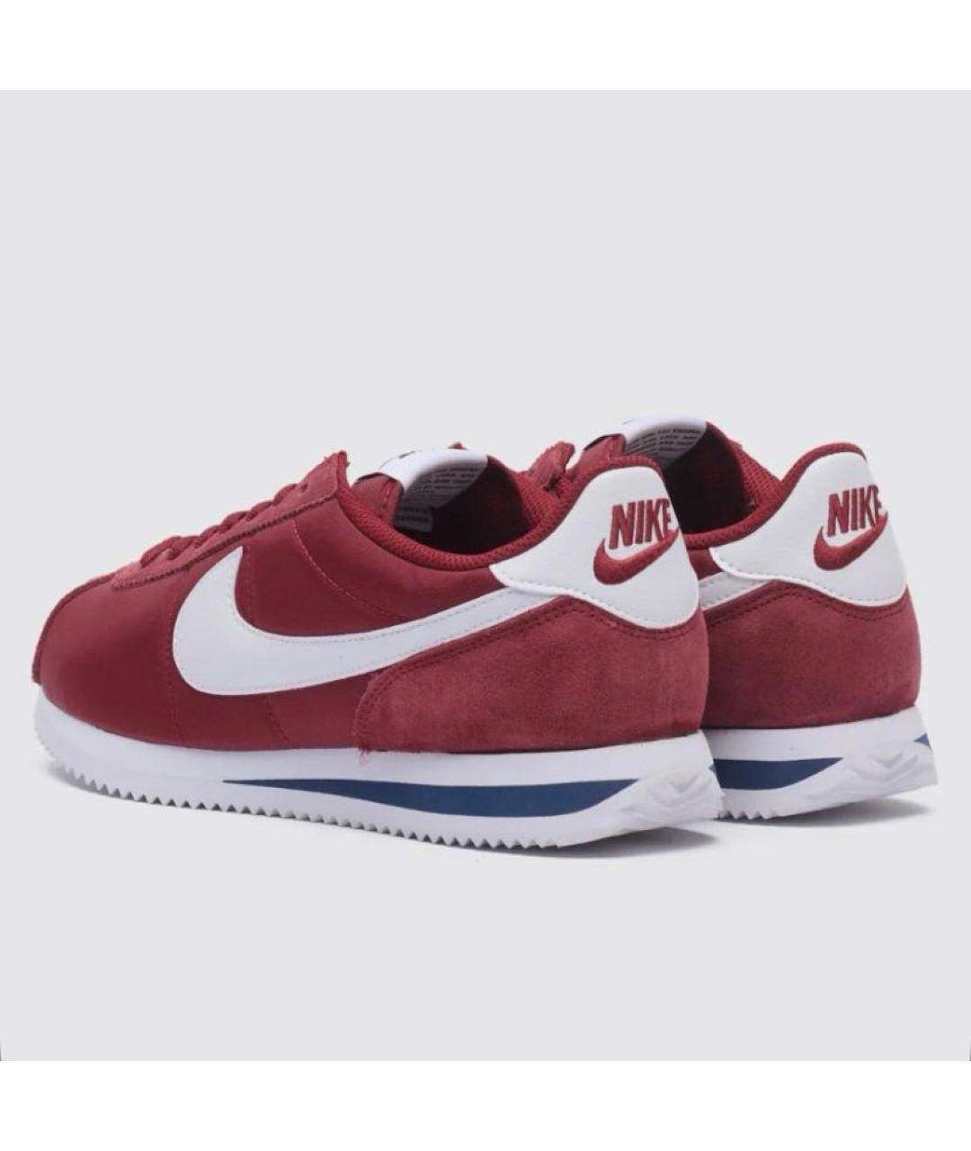 NIKE Бордовые текстильные низкие кроссовки / кеды, фото 3