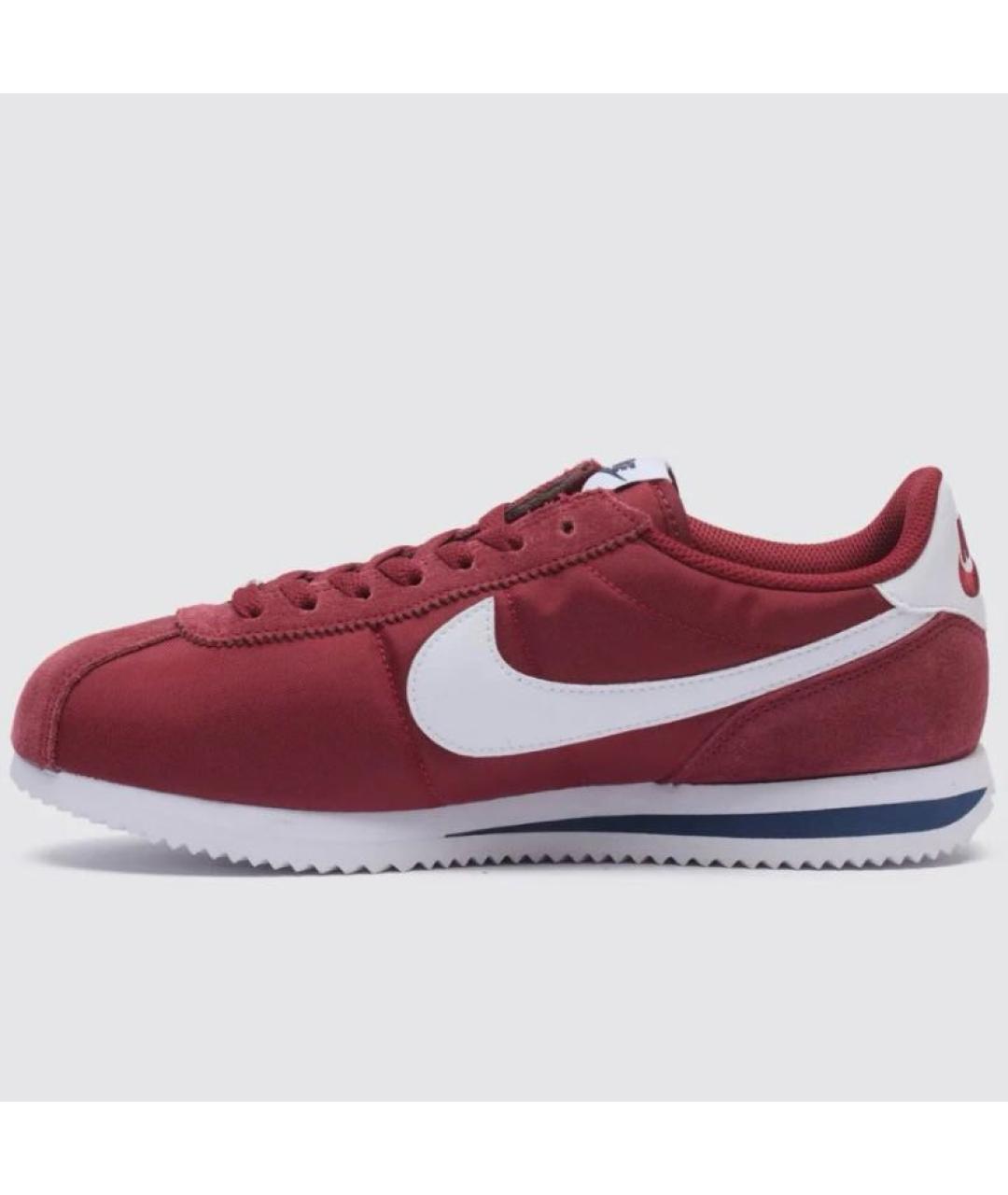 NIKE Бордовые текстильные низкие кроссовки / кеды, фото 4