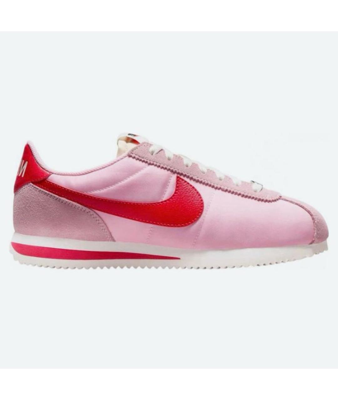 NIKE Розовые текстильные низкие кроссовки / кеды, фото 6