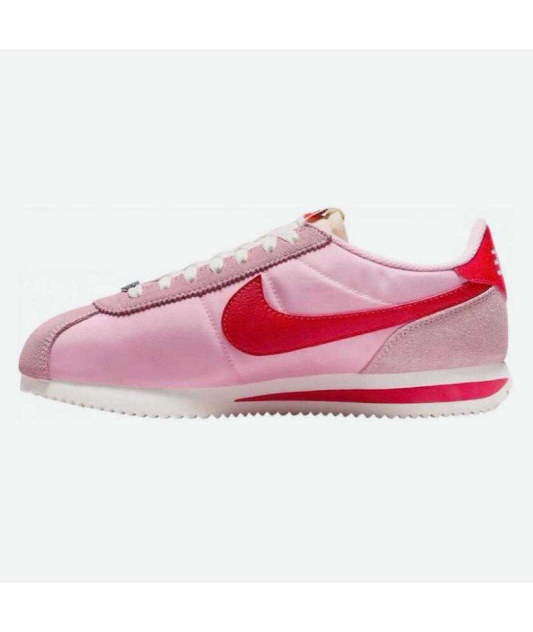 NIKE Розовые текстильные низкие кроссовки / кеды, фото 4
