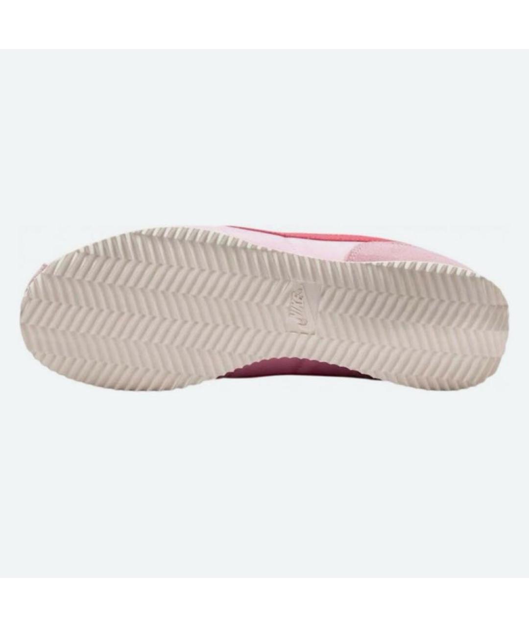 NIKE Розовые текстильные низкие кроссовки / кеды, фото 5