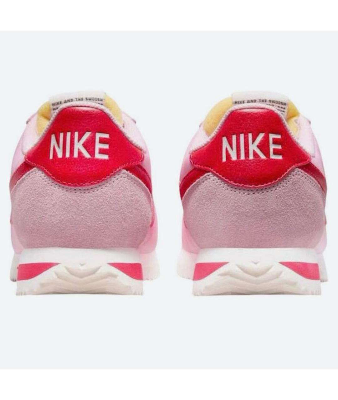 NIKE Розовые текстильные низкие кроссовки / кеды, фото 3