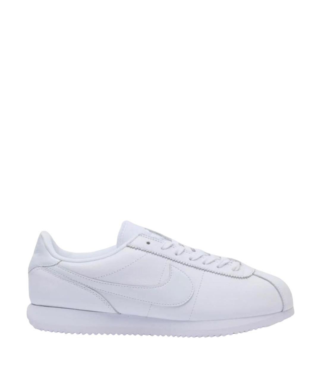 NIKE Белые кожаные низкие кроссовки / кеды, фото 1