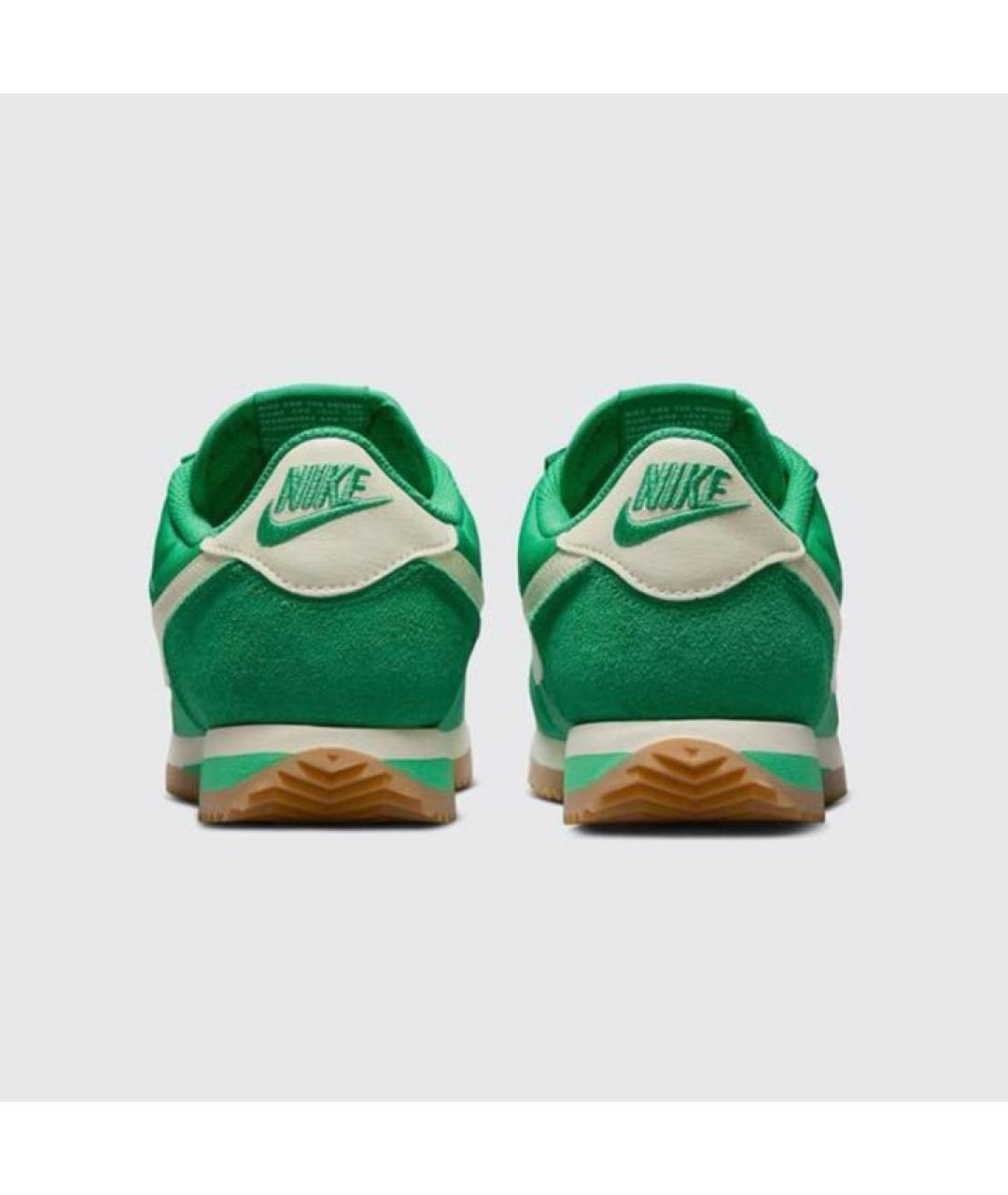 NIKE Зеленые текстильные низкие кроссовки / кеды, фото 4