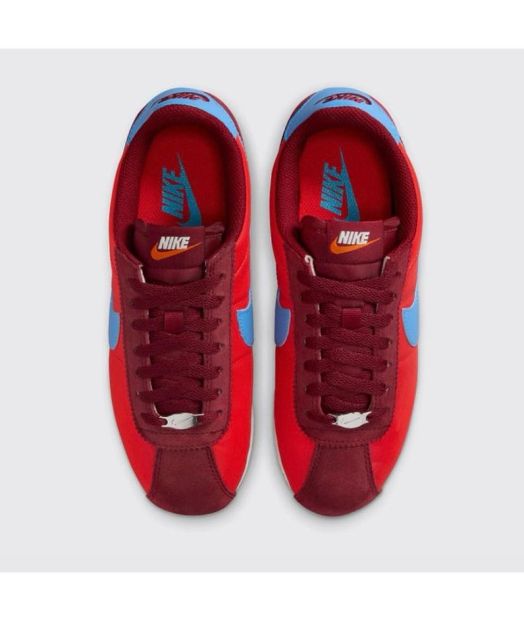 NIKE Красные текстильные низкие кроссовки / кеды, фото 2