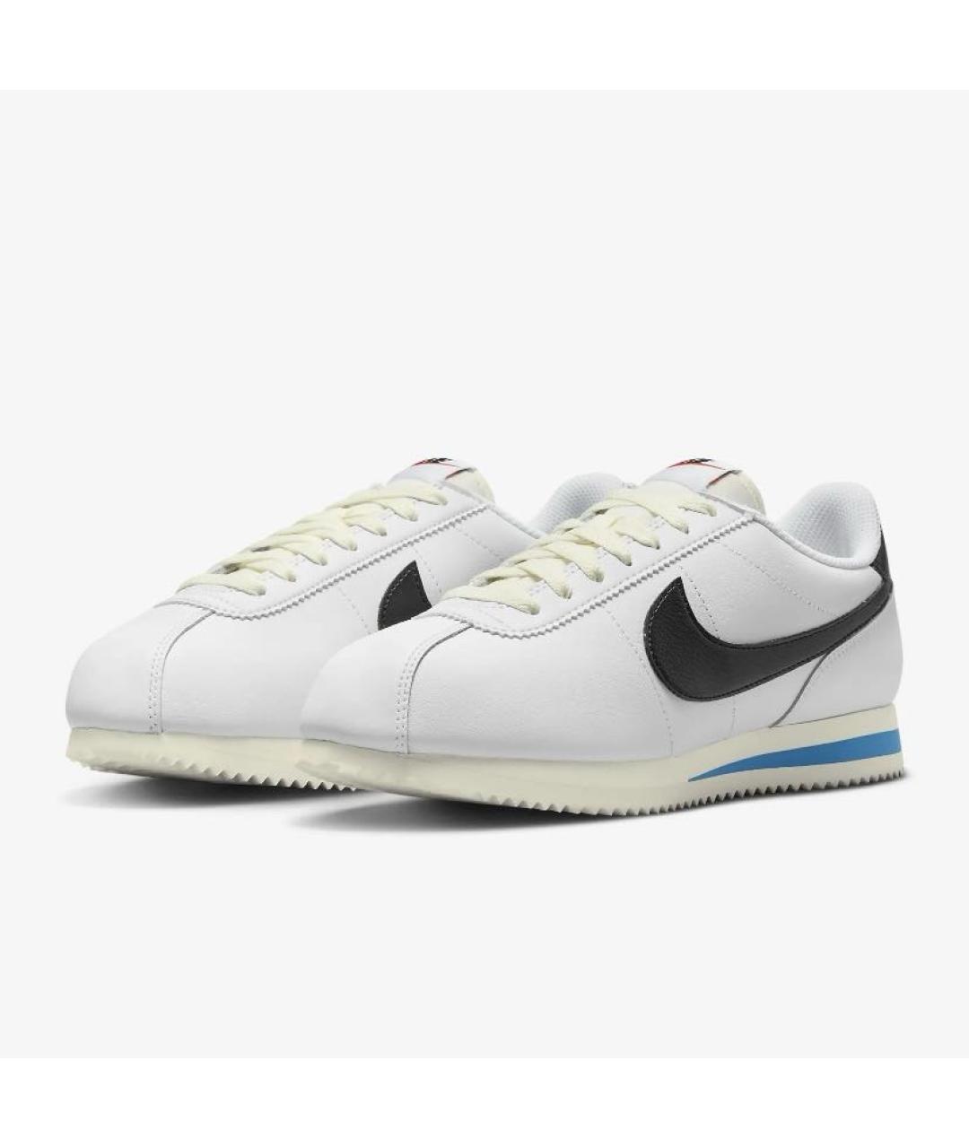 NIKE Белые кожаные низкие кроссовки / кеды, фото 3
