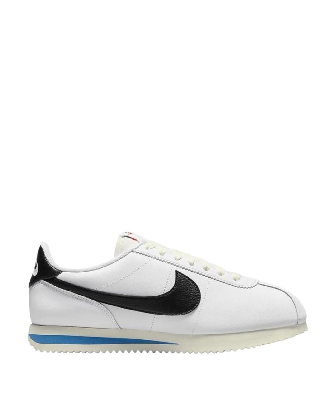 NIKE Белые кожаные низкие кроссовки / кеды, фото 1