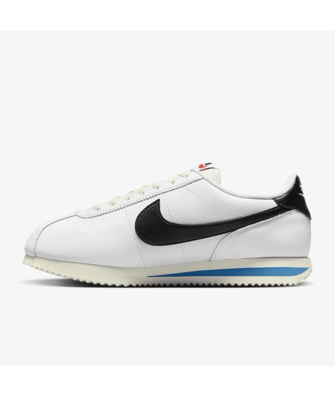 NIKE Белые кожаные низкие кроссовки / кеды, фото 5