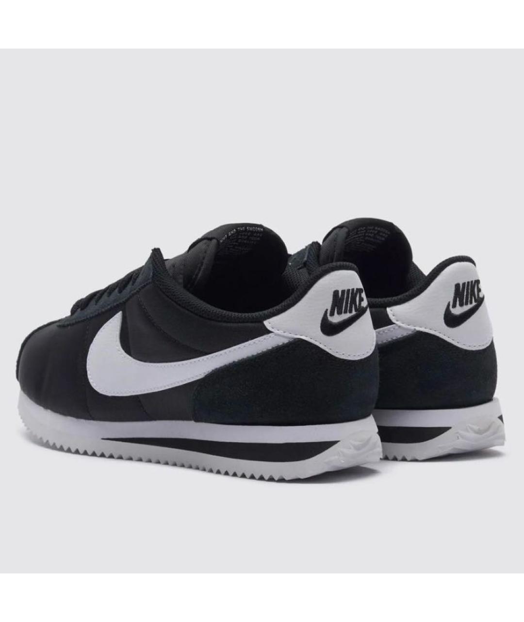 NIKE Черные текстильные низкие кроссовки / кеды, фото 3