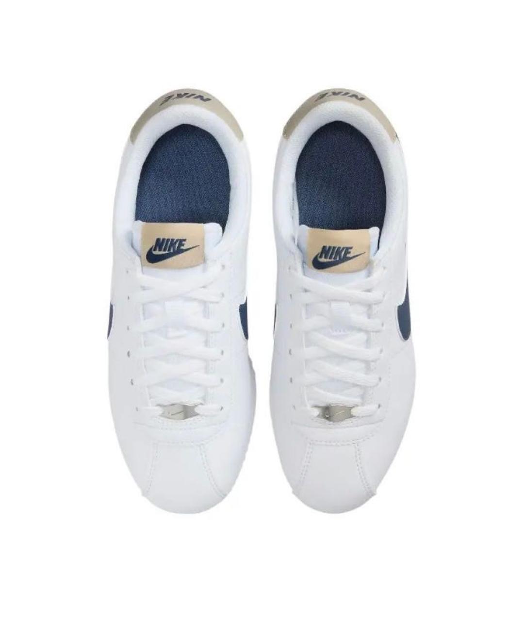 NIKE Белые кожаные низкие кроссовки / кеды, фото 3