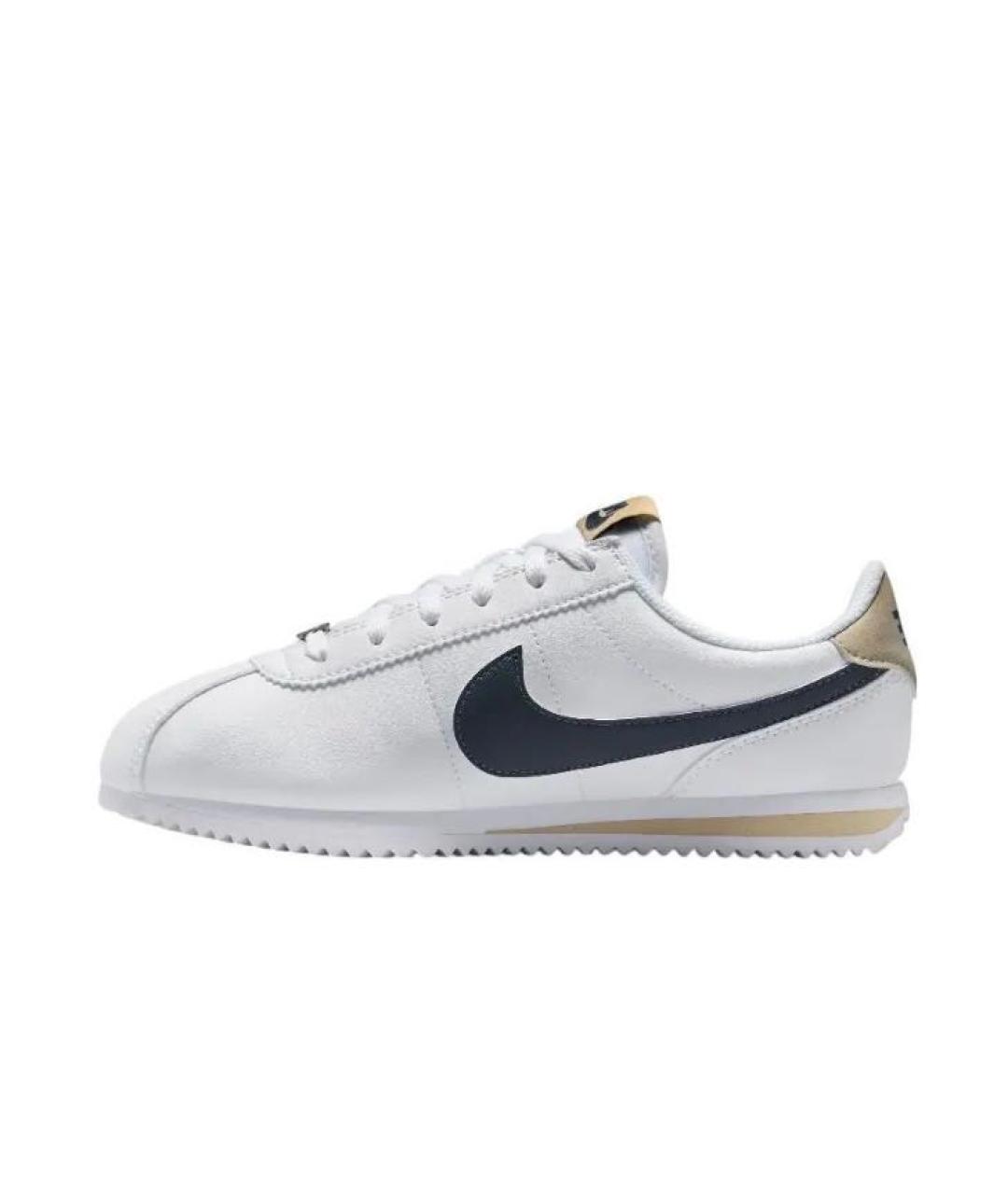 NIKE Белые кожаные низкие кроссовки / кеды, фото 5