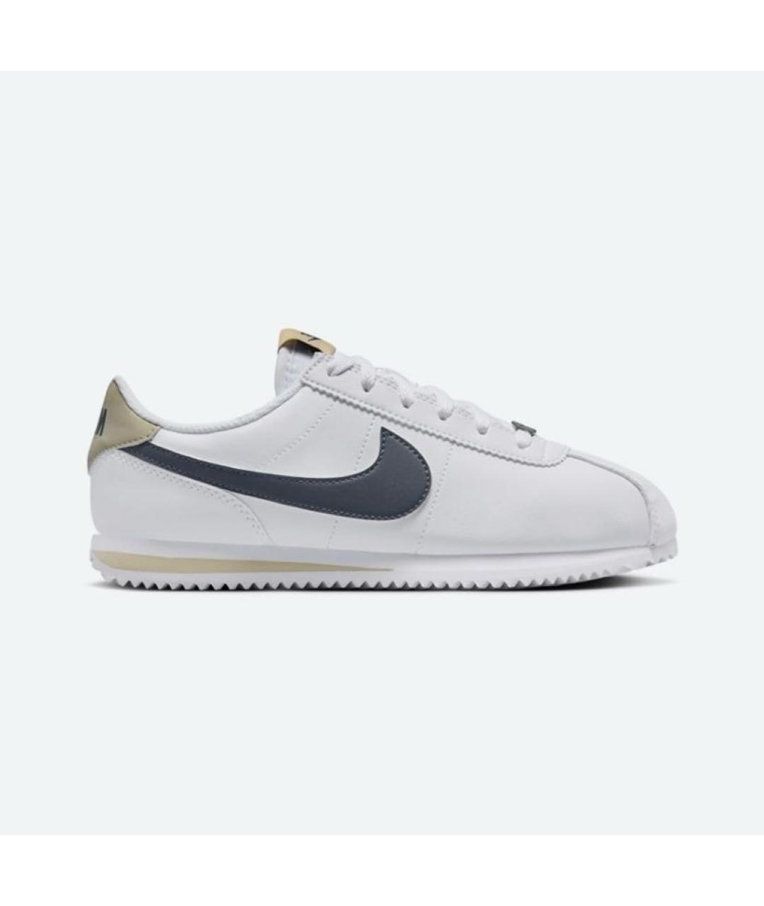 NIKE Белые кожаные низкие кроссовки / кеды, фото 7