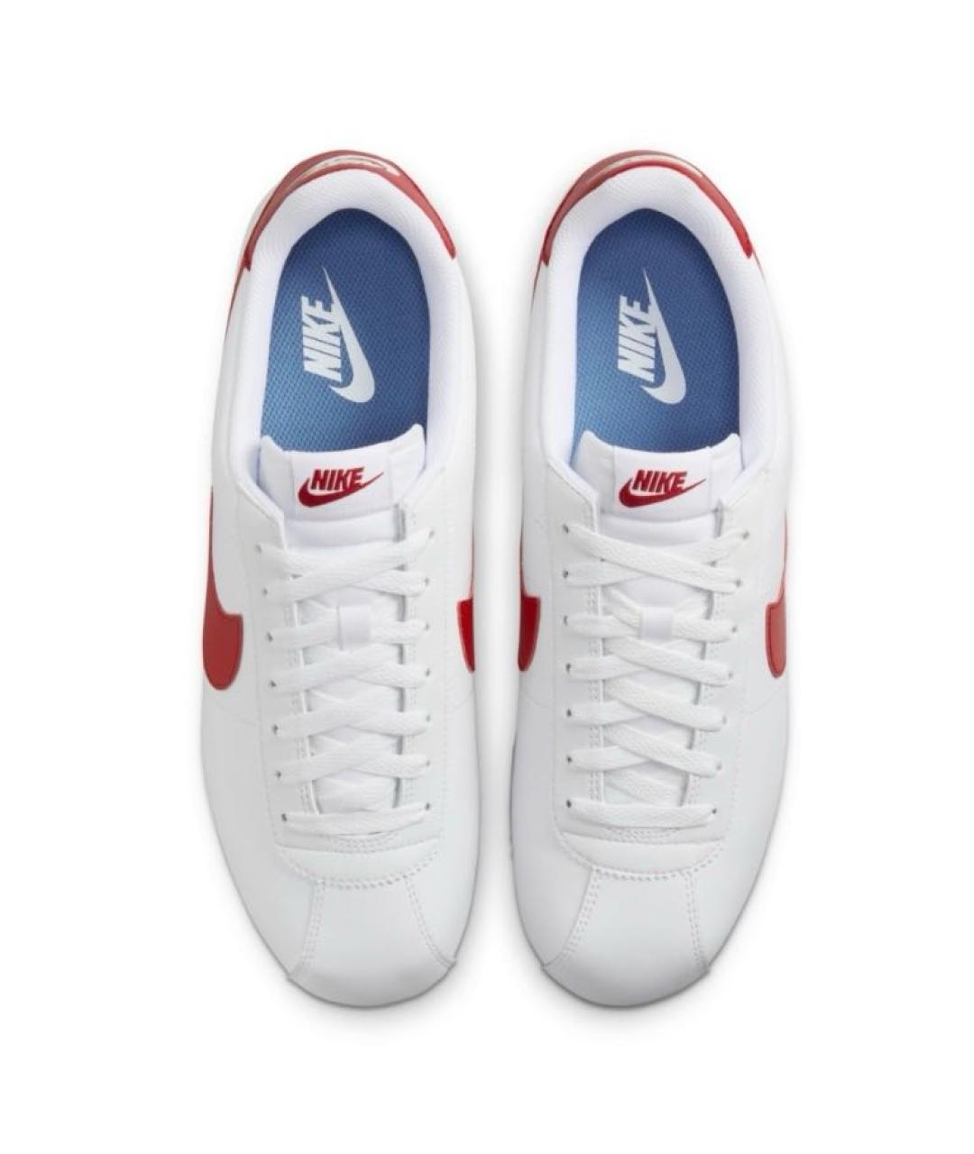 NIKE Белые кожаные низкие кроссовки / кеды, фото 2