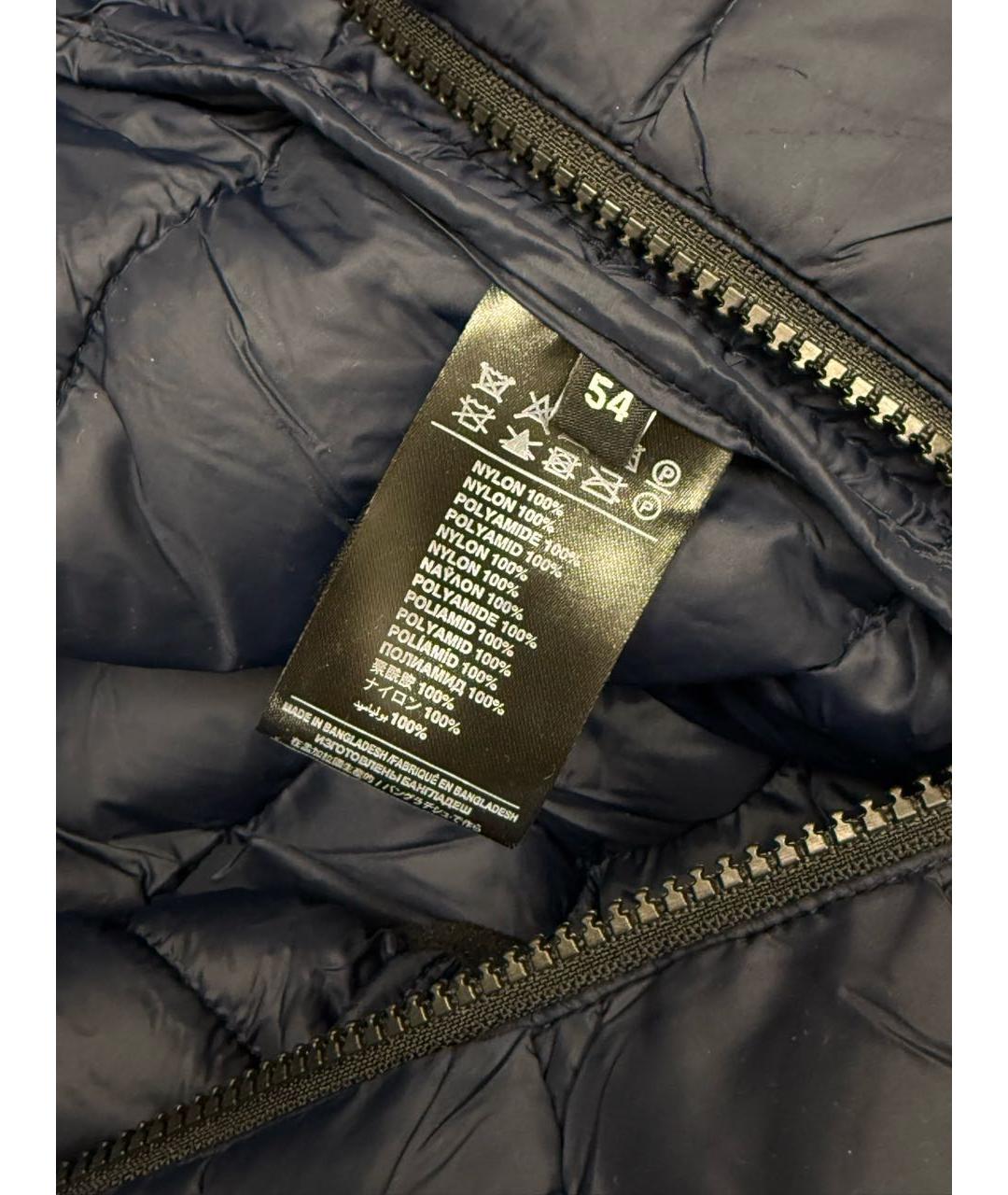 JOHN RICHMOND Темно-синий полиамидовый пуховик, фото 4