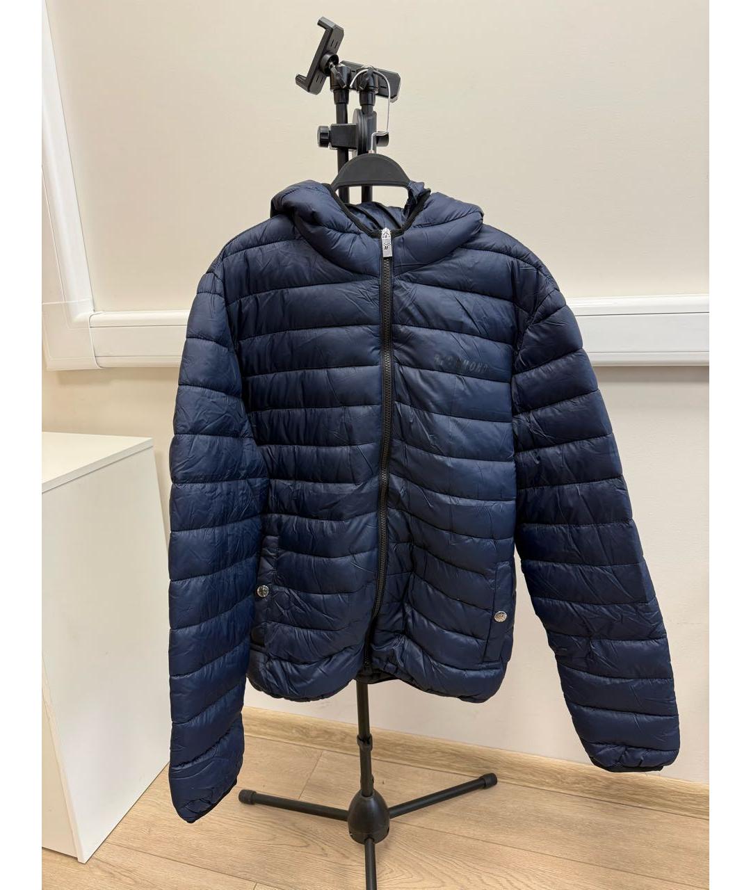 JOHN RICHMOND Темно-синий полиамидовый пуховик, фото 5