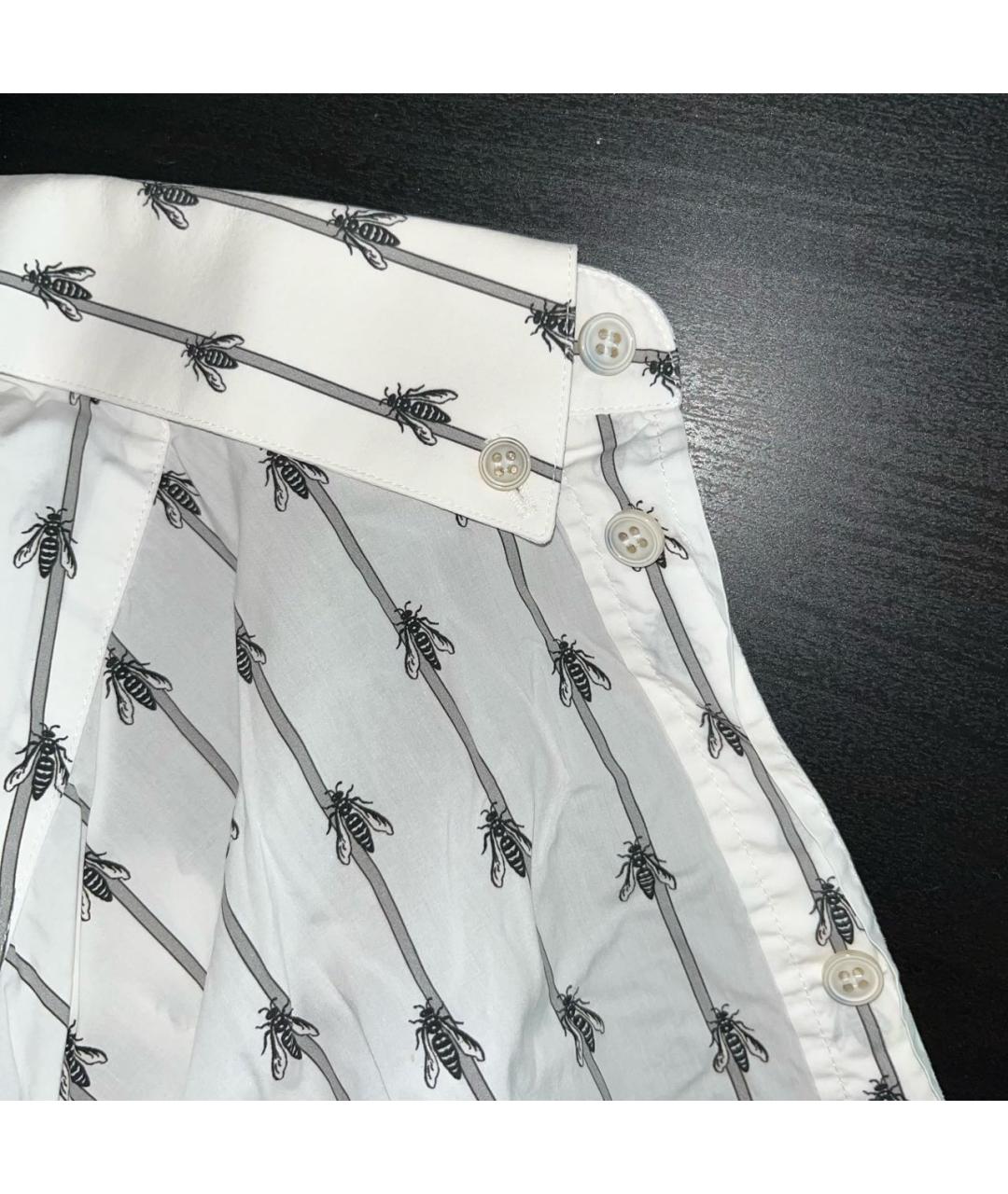 DOLCE&GABBANA Белая хлопковая классическая рубашка, фото 5