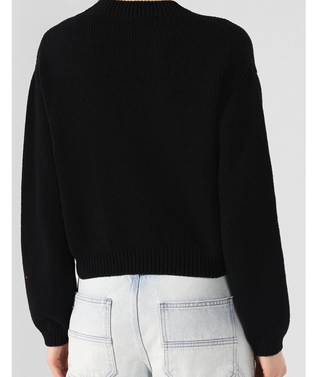 OFF-WHITE Черный хлопковый джемпер / свитер, фото 5