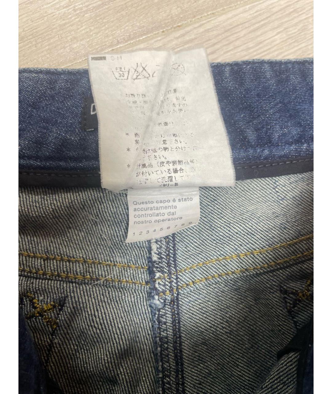 DOLCE&GABBANA Темно-синие хлопко-эластановые джинсы клеш, фото 7