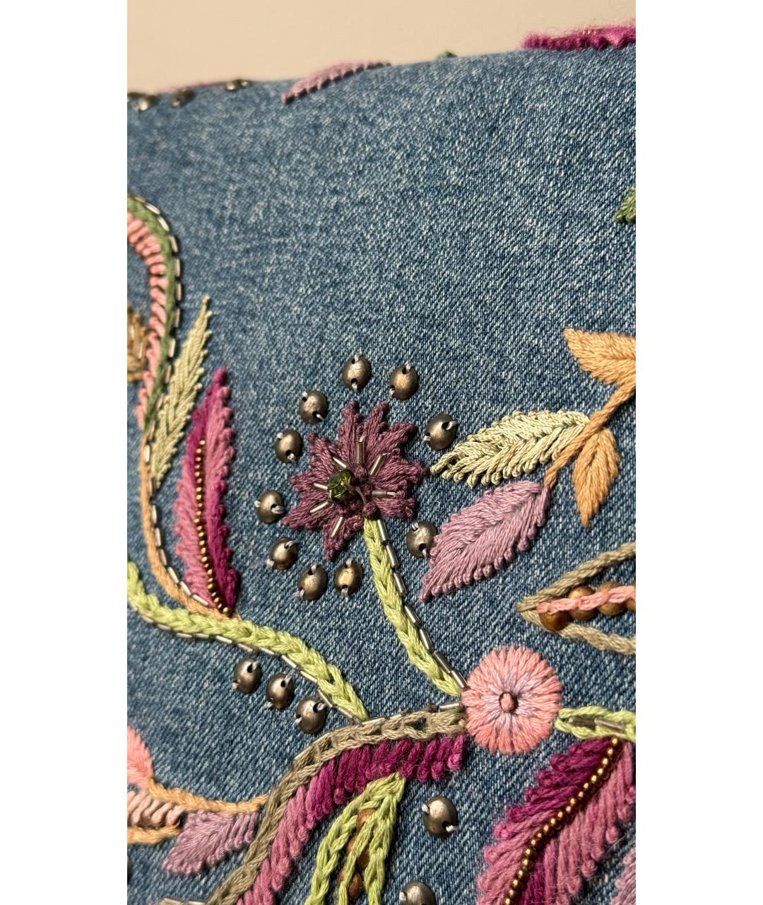 ROBERTO CAVALLI Мульти деним сумка тоут, фото 3