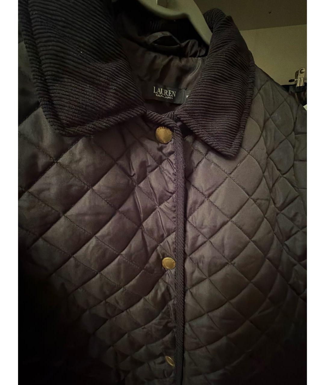 RALPH LAUREN Черная полиэстеровая куртка, фото 4