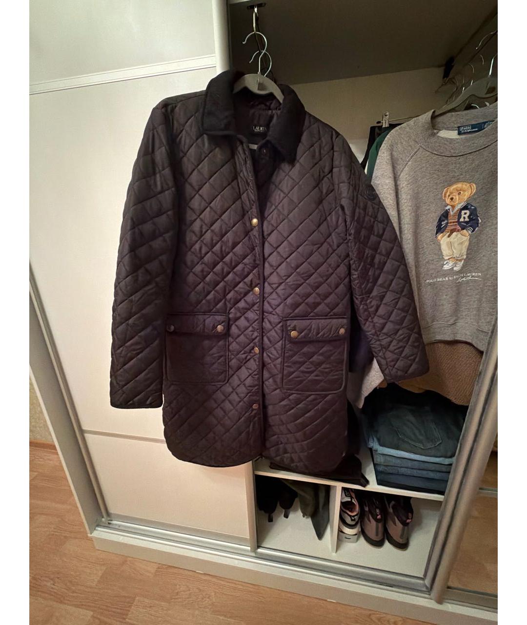 RALPH LAUREN Черная полиэстеровая куртка, фото 6