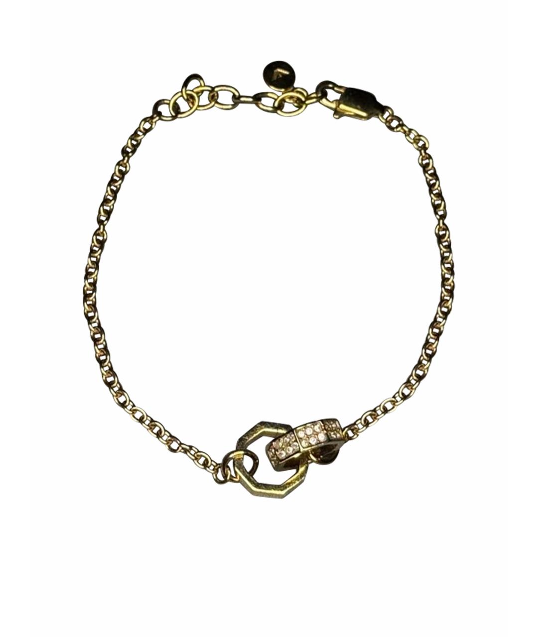 EMPORIO ARMANI Золотой металлический браслет, фото 1