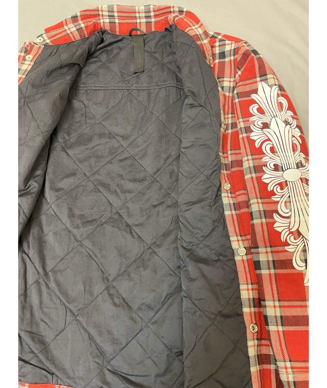 CHROME HEARTS Красная хлопковая классическая рубашка, фото 6