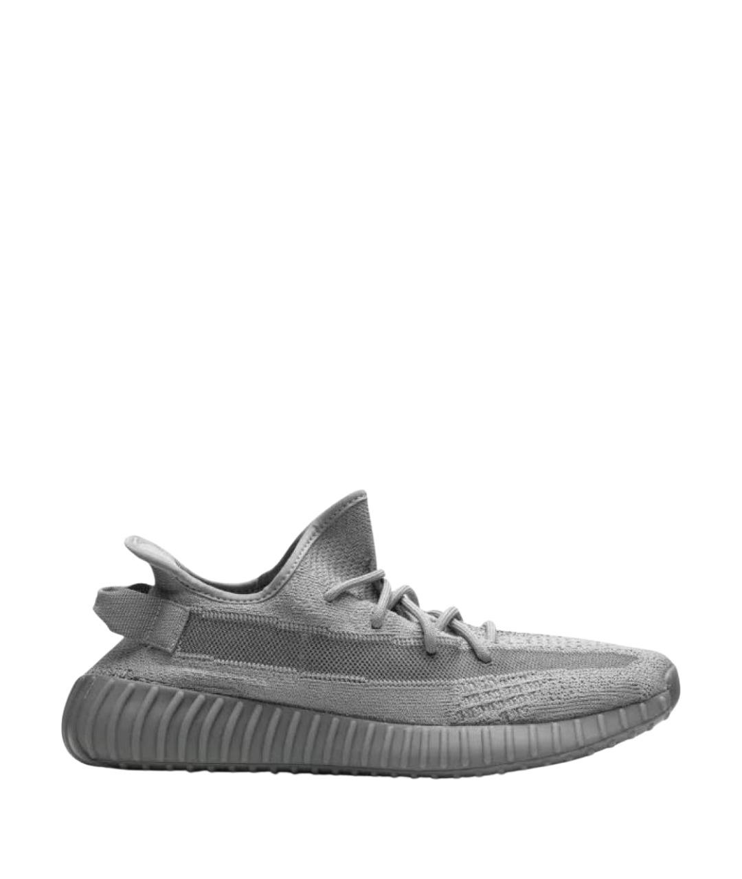 ADIDAS YEEZY Серые текстильные низкие кроссовки / кеды, фото 1