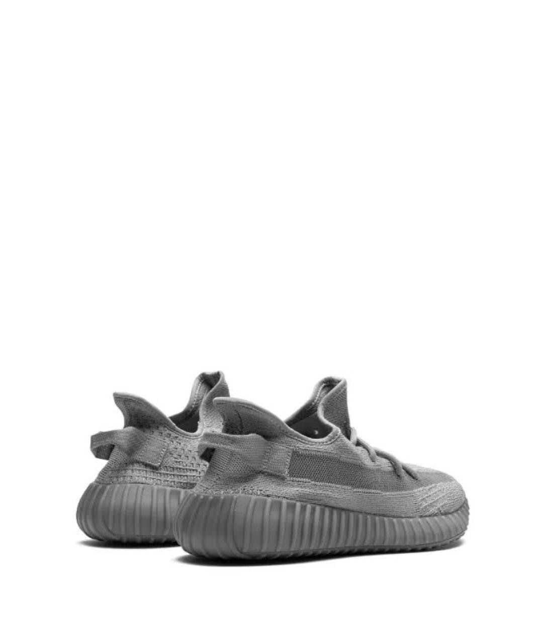 ADIDAS YEEZY Серые текстильные низкие кроссовки / кеды, фото 3