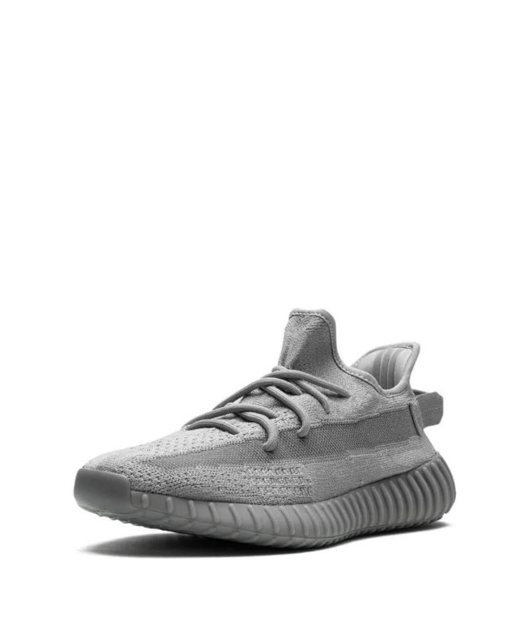 ADIDAS YEEZY Серые текстильные низкие кроссовки / кеды, фото 4