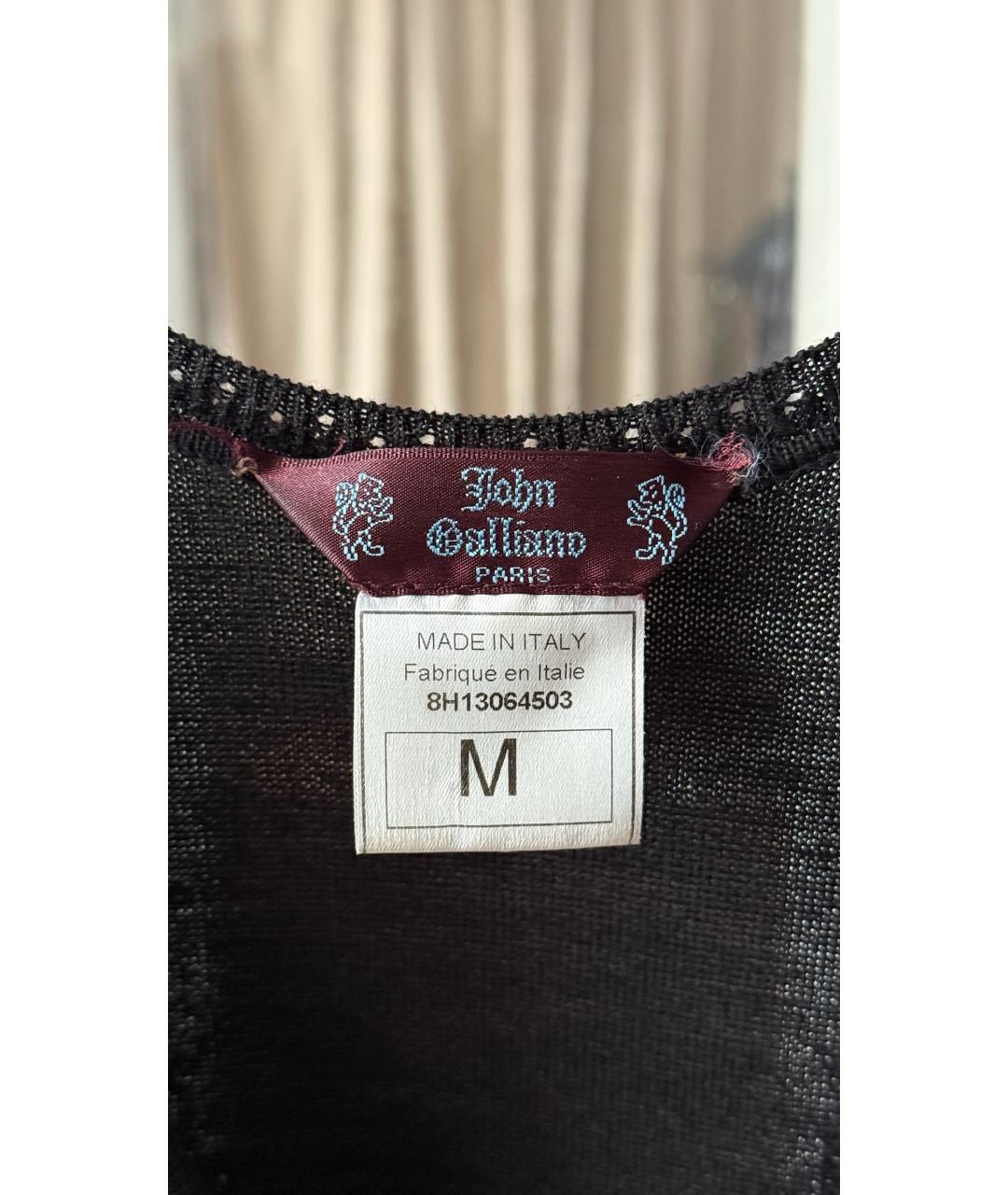 JOHN GALLIANO Черное вечернее платье, фото 3