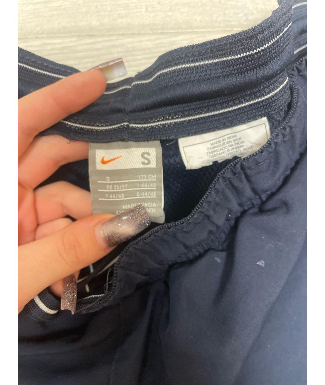 NIKE Темно-синие спортивные брюки и шорты, фото 5