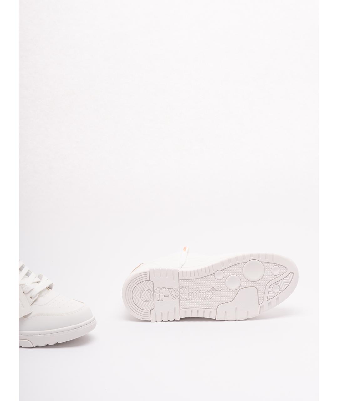 OFF-WHITE Белые низкие кроссовки / кеды, фото 4