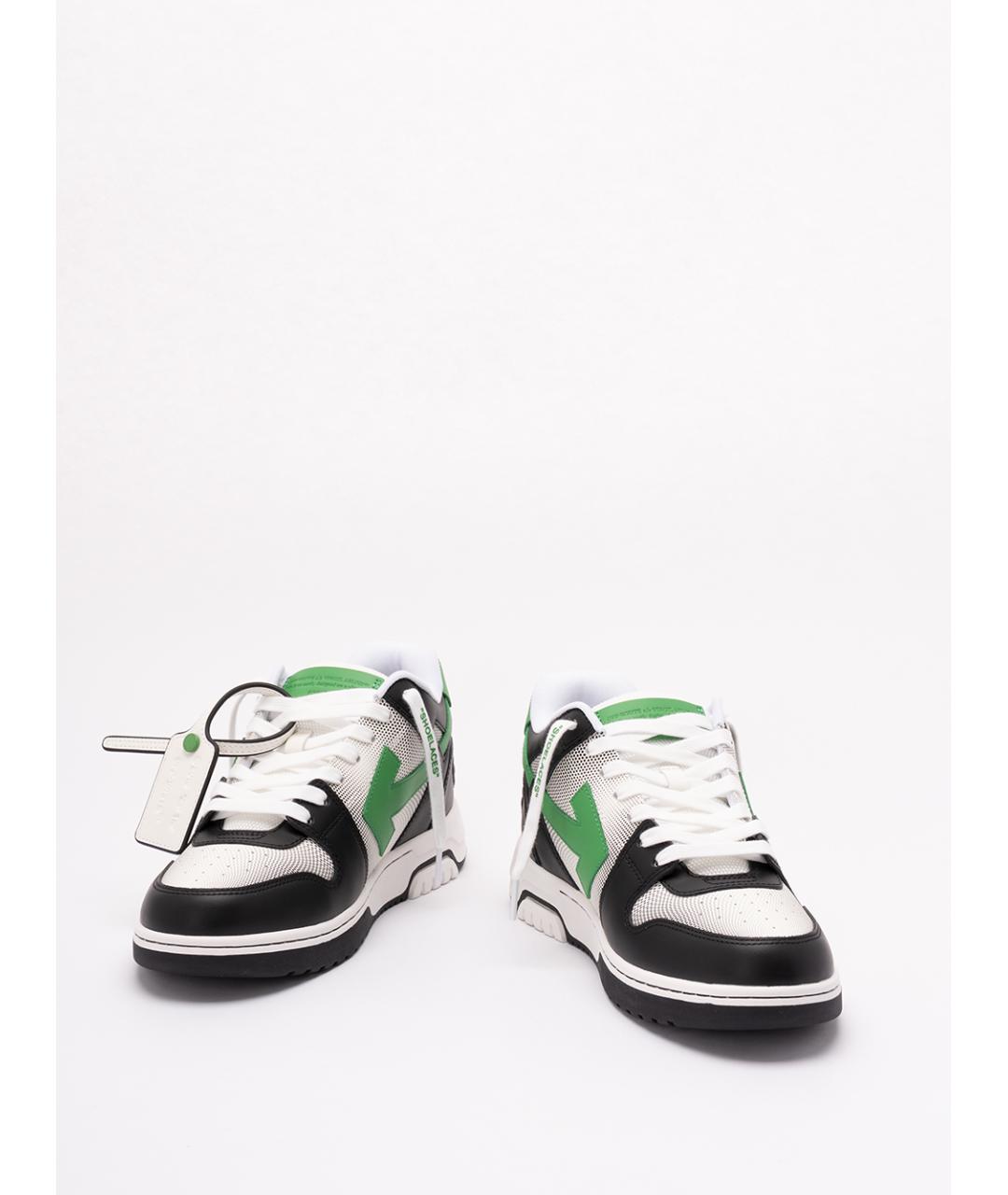 OFF-WHITE Мульти кожаные низкие кроссовки / кеды, фото 2