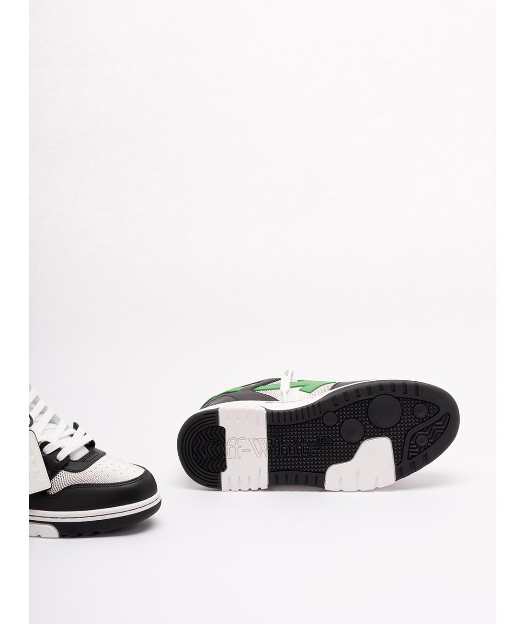 OFF-WHITE Мульти кожаные низкие кроссовки / кеды, фото 4