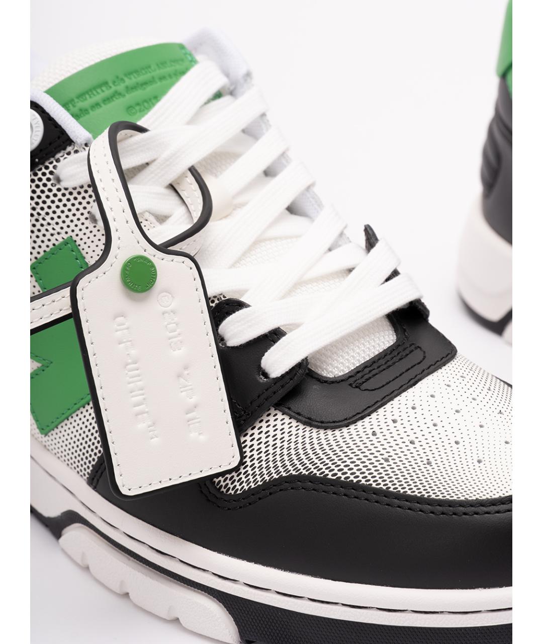 OFF-WHITE Мульти кожаные низкие кроссовки / кеды, фото 5