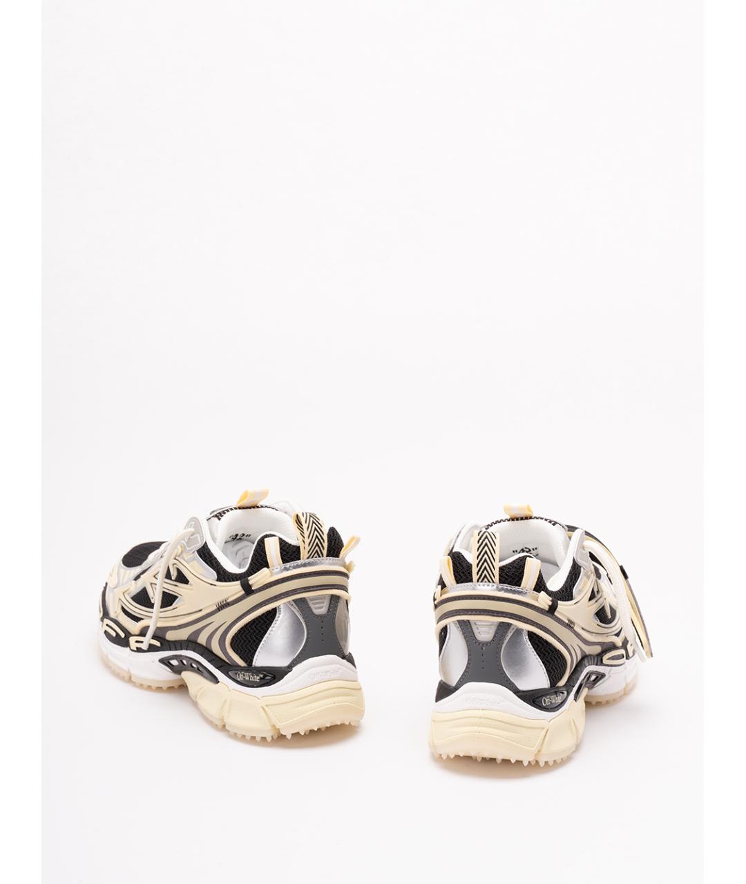 OFF-WHITE Мульти текстильные низкие кроссовки / кеды, фото 3