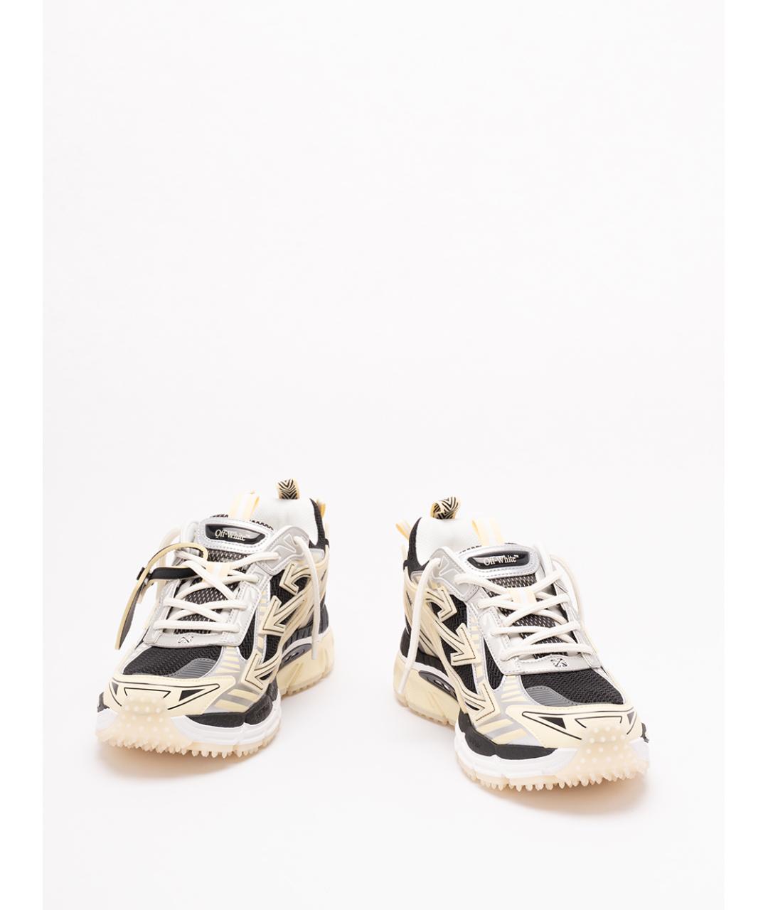 OFF-WHITE Мульти текстильные низкие кроссовки / кеды, фото 2