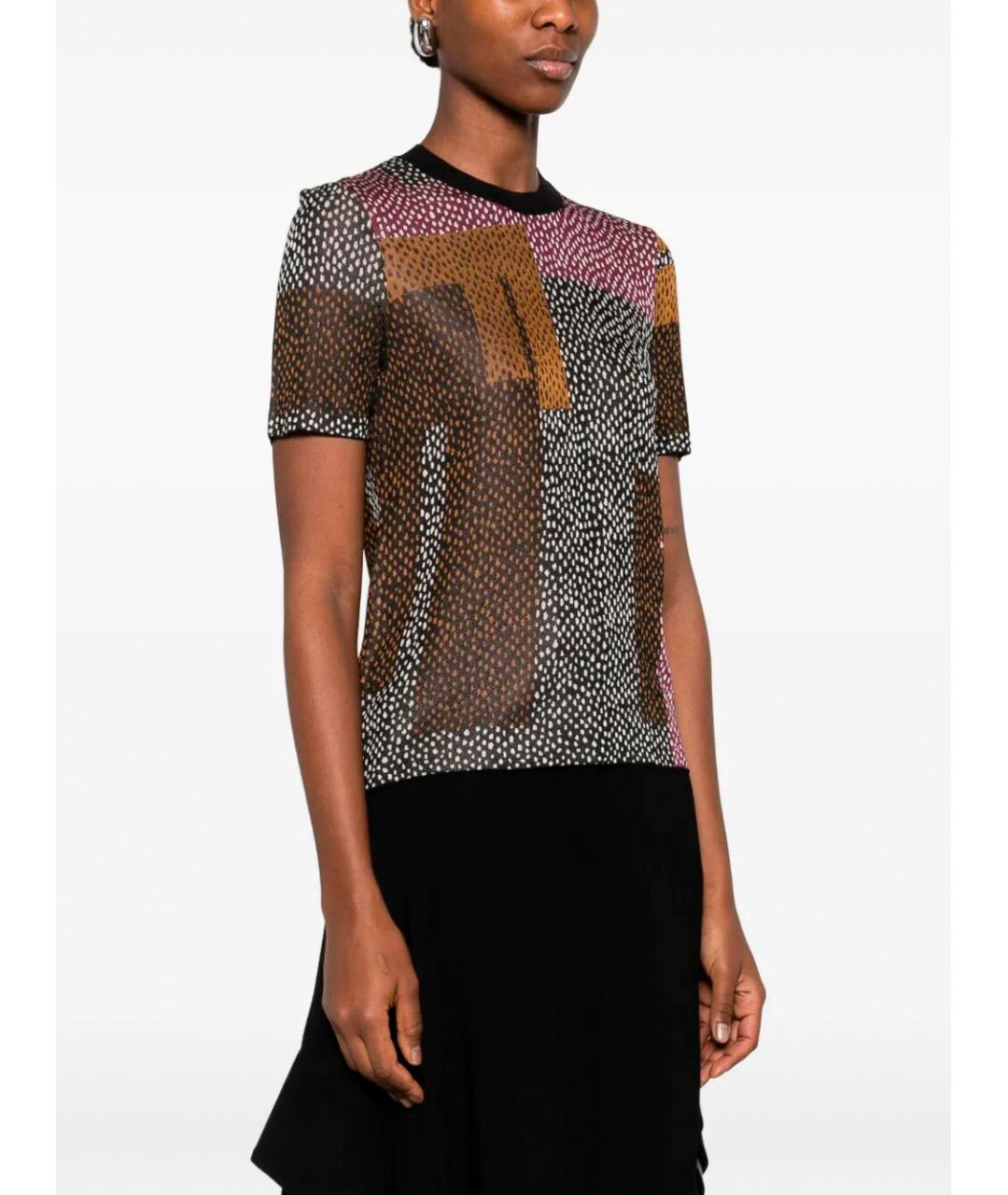 FENDI Мульти вискозная футболка, фото 4