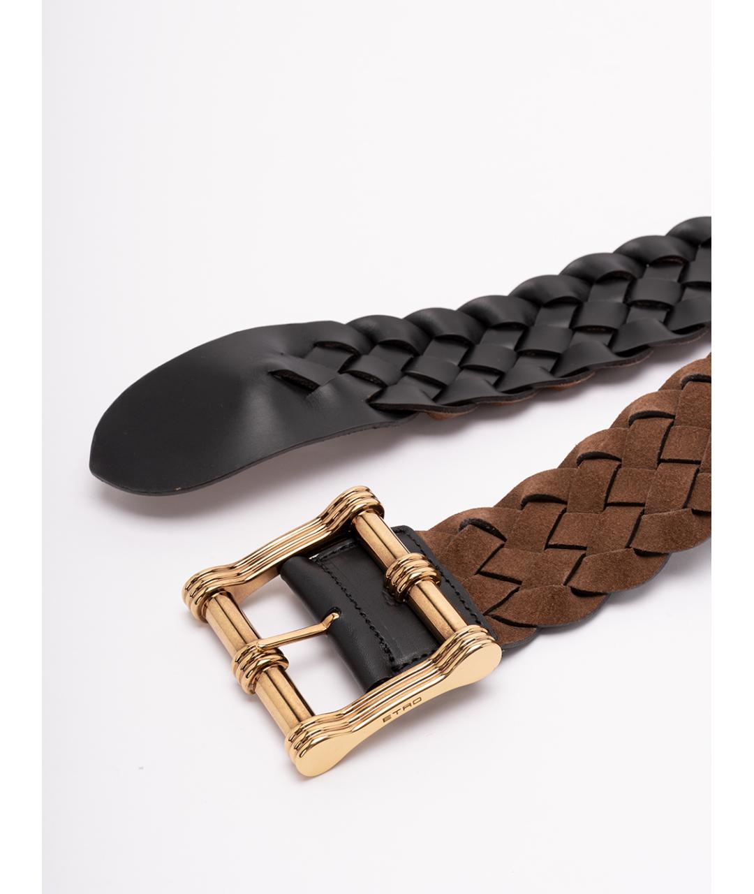 ETRO Коричневый кожаный ремень, фото 2