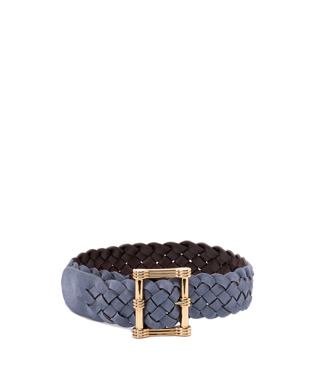 ETRO Голубой кожаный ремень, фото 1